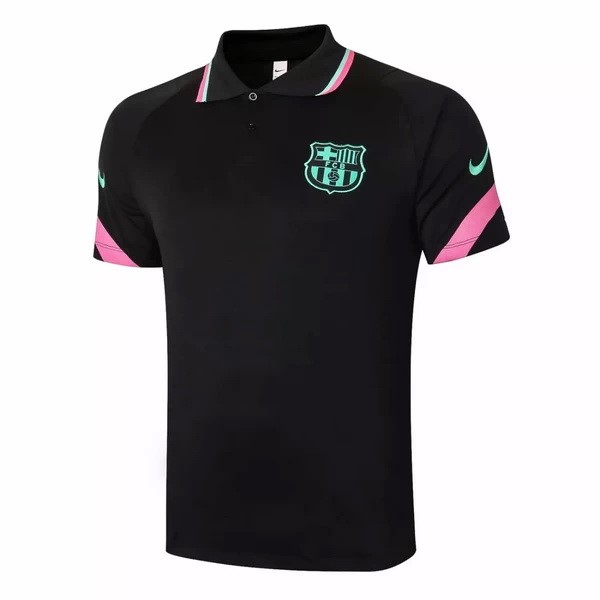 Polo Barcelona 2020-21 Negro Verde Rosa